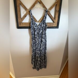LOFT Paisley Spaghetti Strap Maxi Sundress
